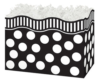 Black White Dots Gift Basket Boxes