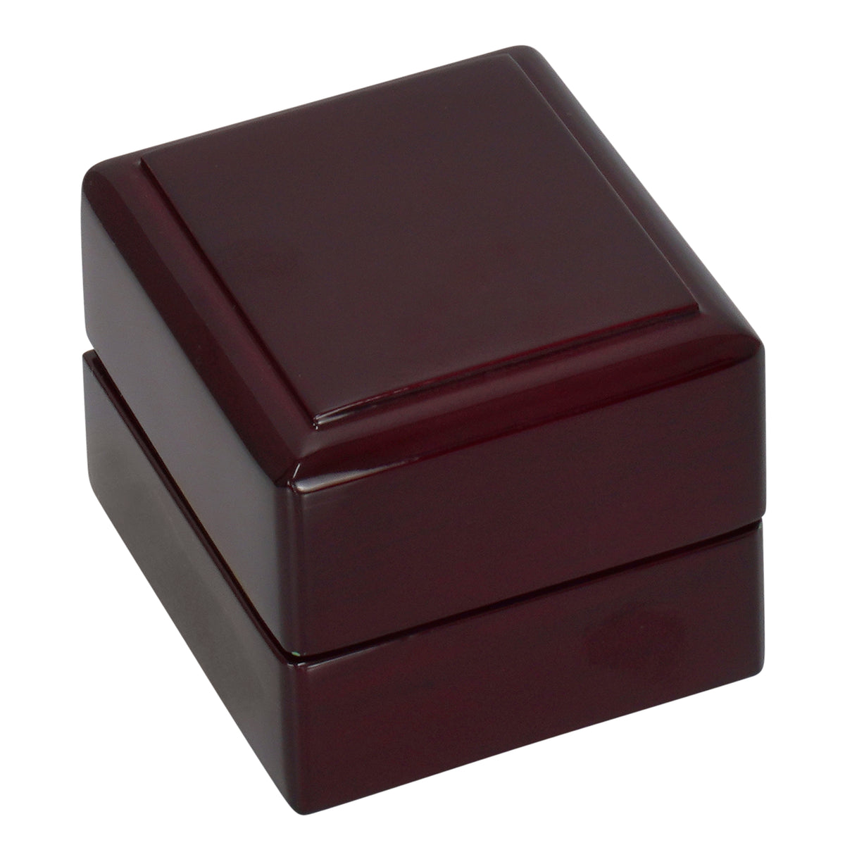 Wooden Single Earring Box with Suede Insert