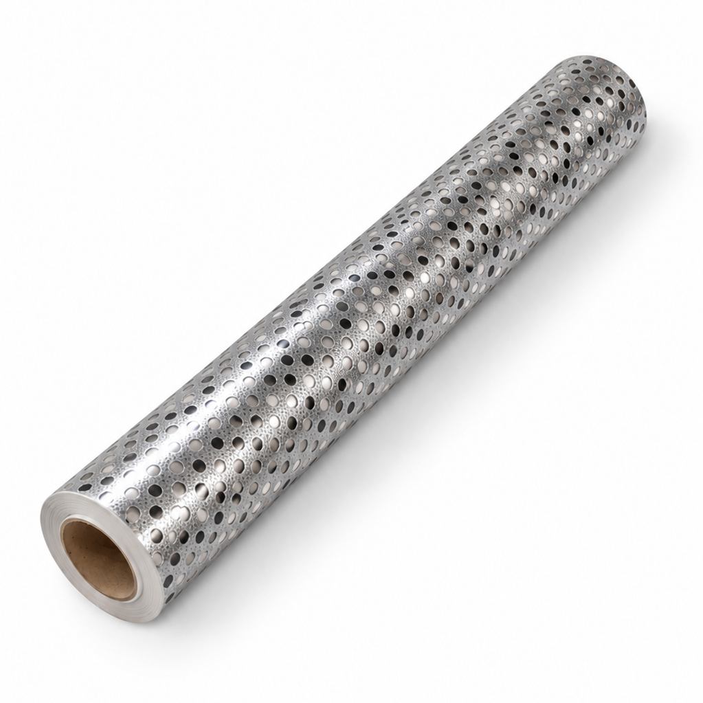 Black and Silver Metallic Dots Two-Sided Jeweller's Wrapping Paper