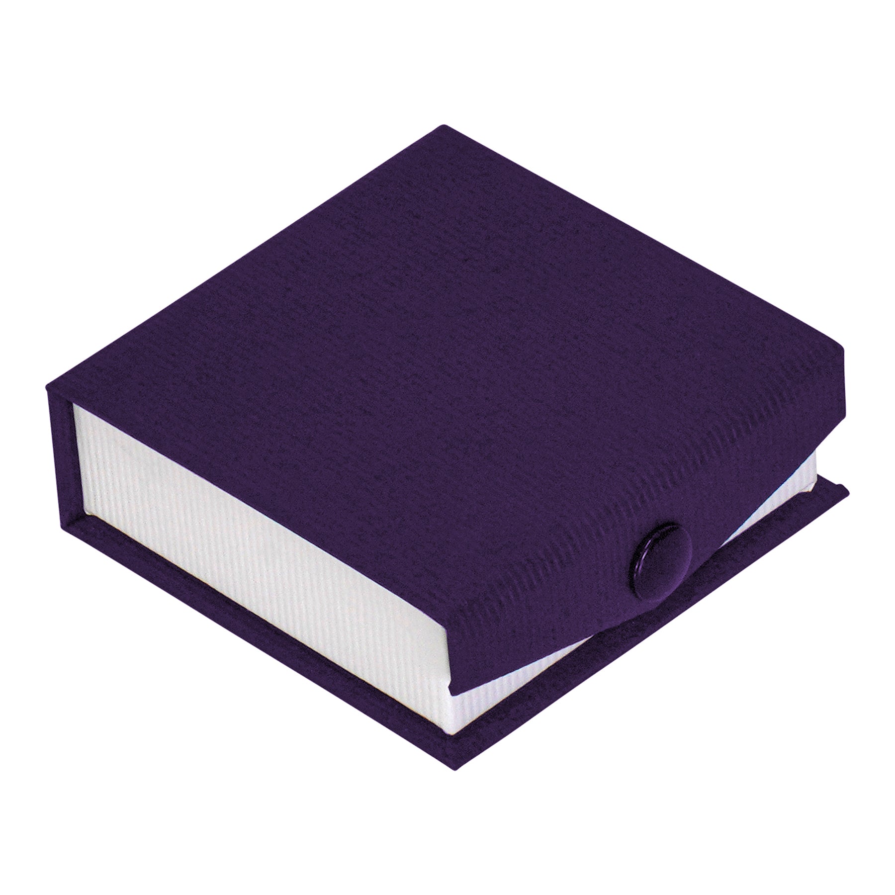 Textured Paper Covered Regular Pendant Box with White Insert