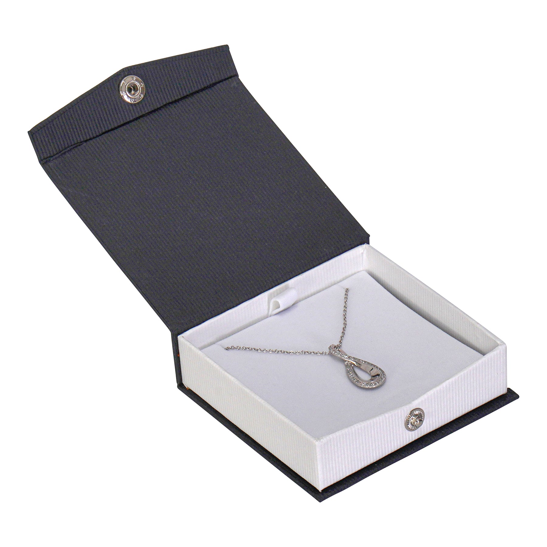 Textured Paper Covered Universal Box with White Insert