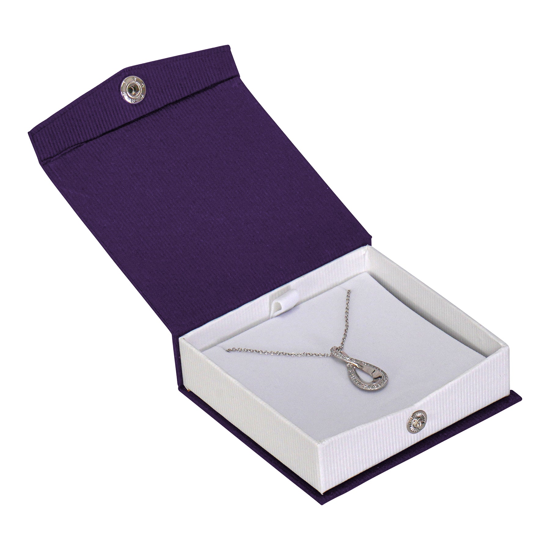 Textured Paper Covered Universal Box with White Insert