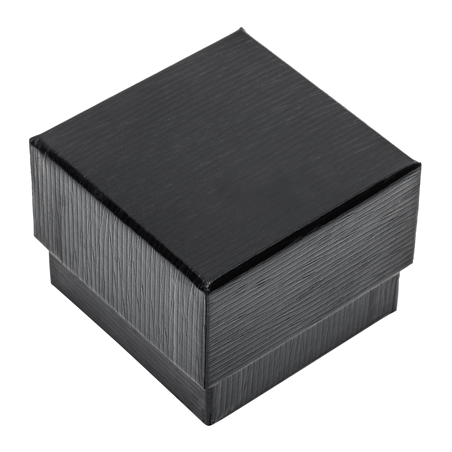 Embossed Leatherette Single Ring Box with White Velvet Interior