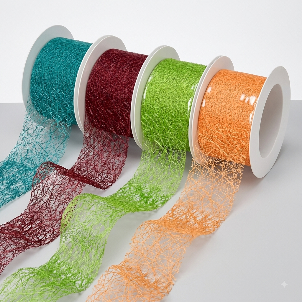 Spider Web Mesh Net Ribbon