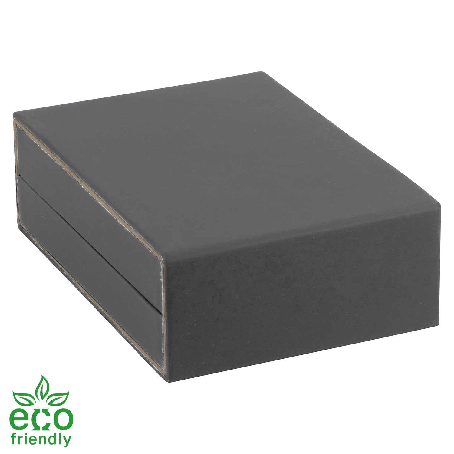 Eco-Friendly Matte Paper-Covered French Clip Earring Box with Matching Moulded Sleeve