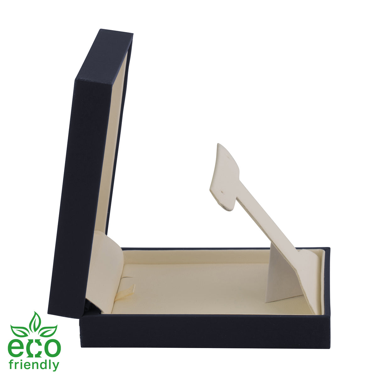 Eco-Friendly Matte Paper-Covered French Clip Earring Box with Matching Moulded Sleeve