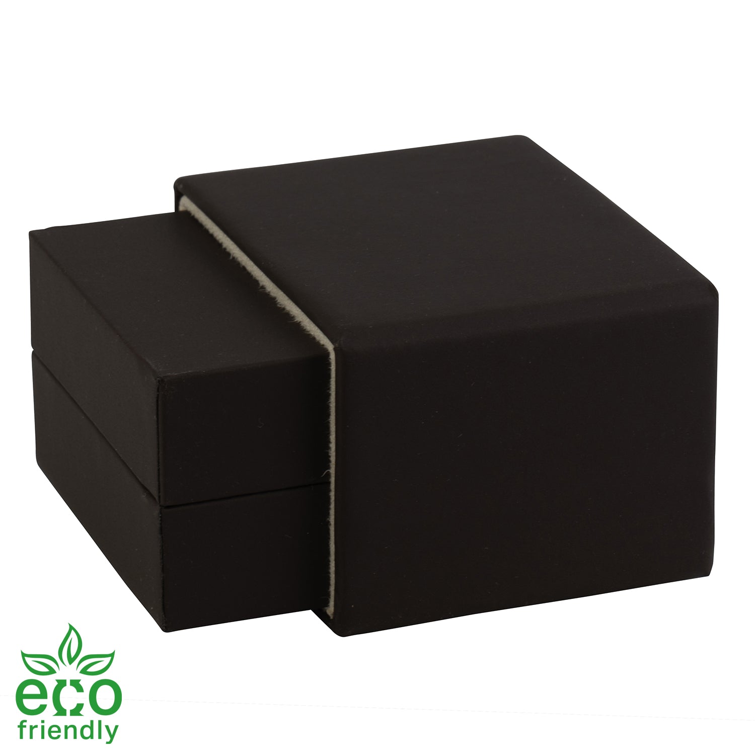 Eco-Friendly Matte Paper-Covered Single Earring Box with Matching Moulded Sleeve