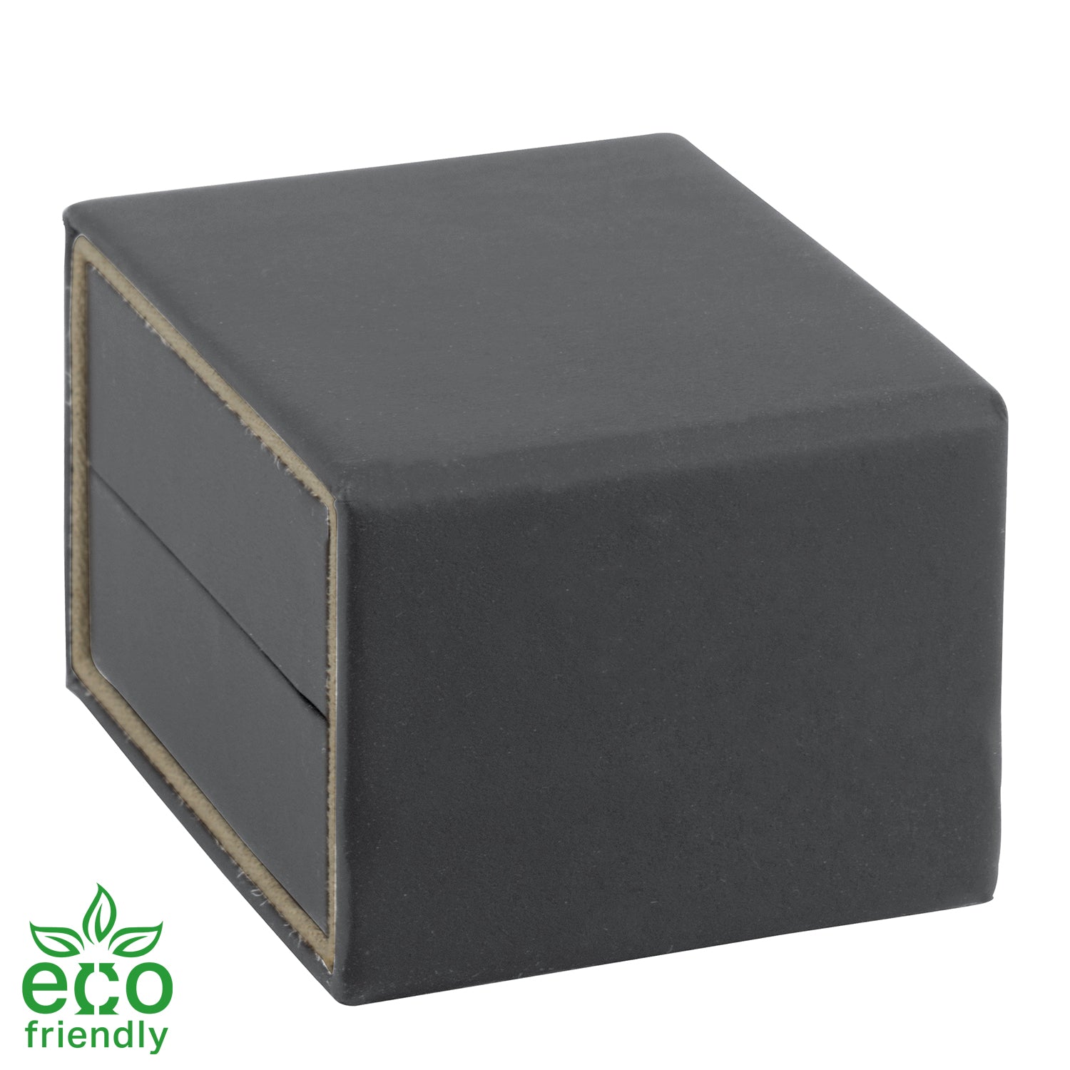 Eco-Friendly Matte Paper-Covered Single Earring Box with Matching Moulded Sleeve