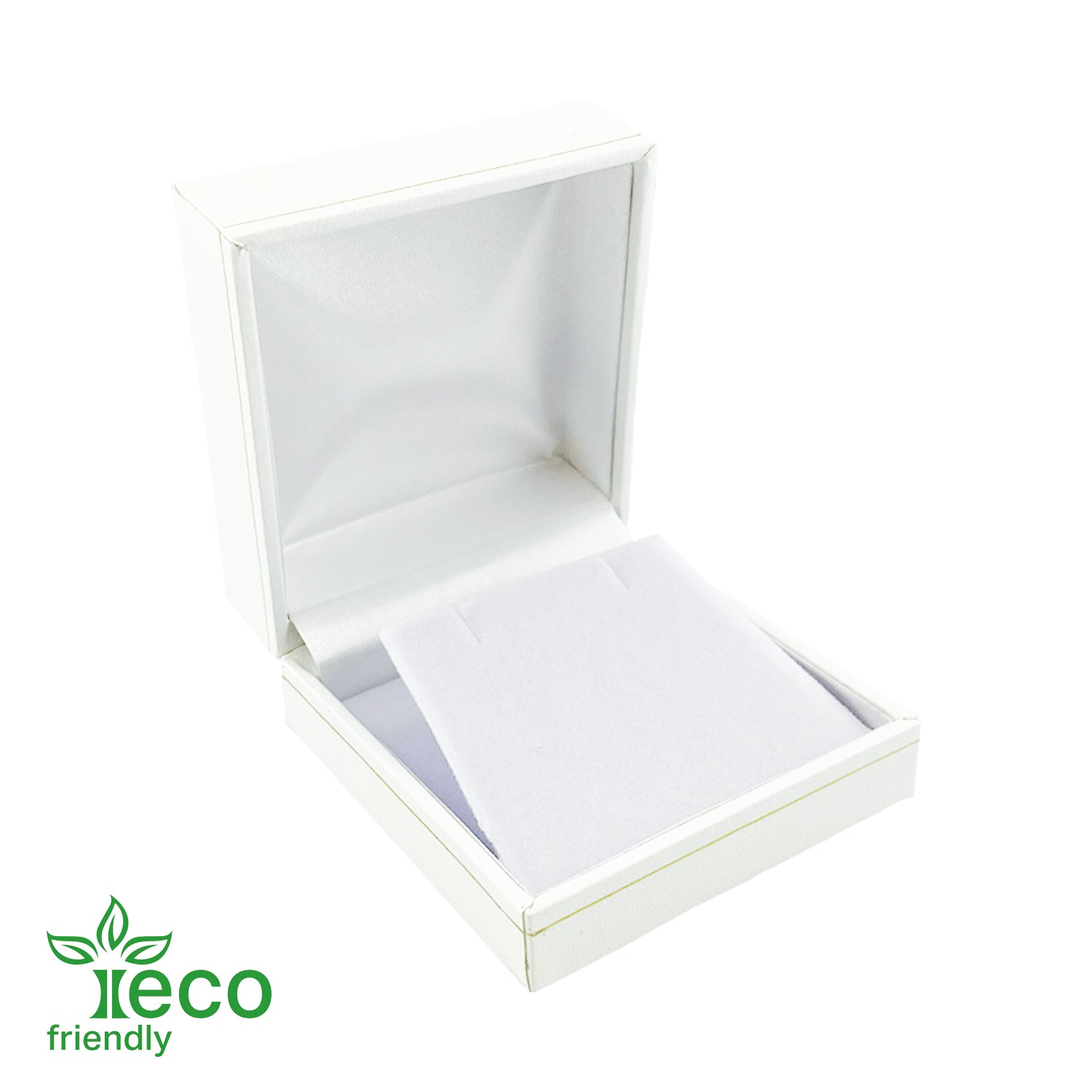 Eco-Friendly Plastic Clip Earring Box, Paper-Covered with Gold Accent