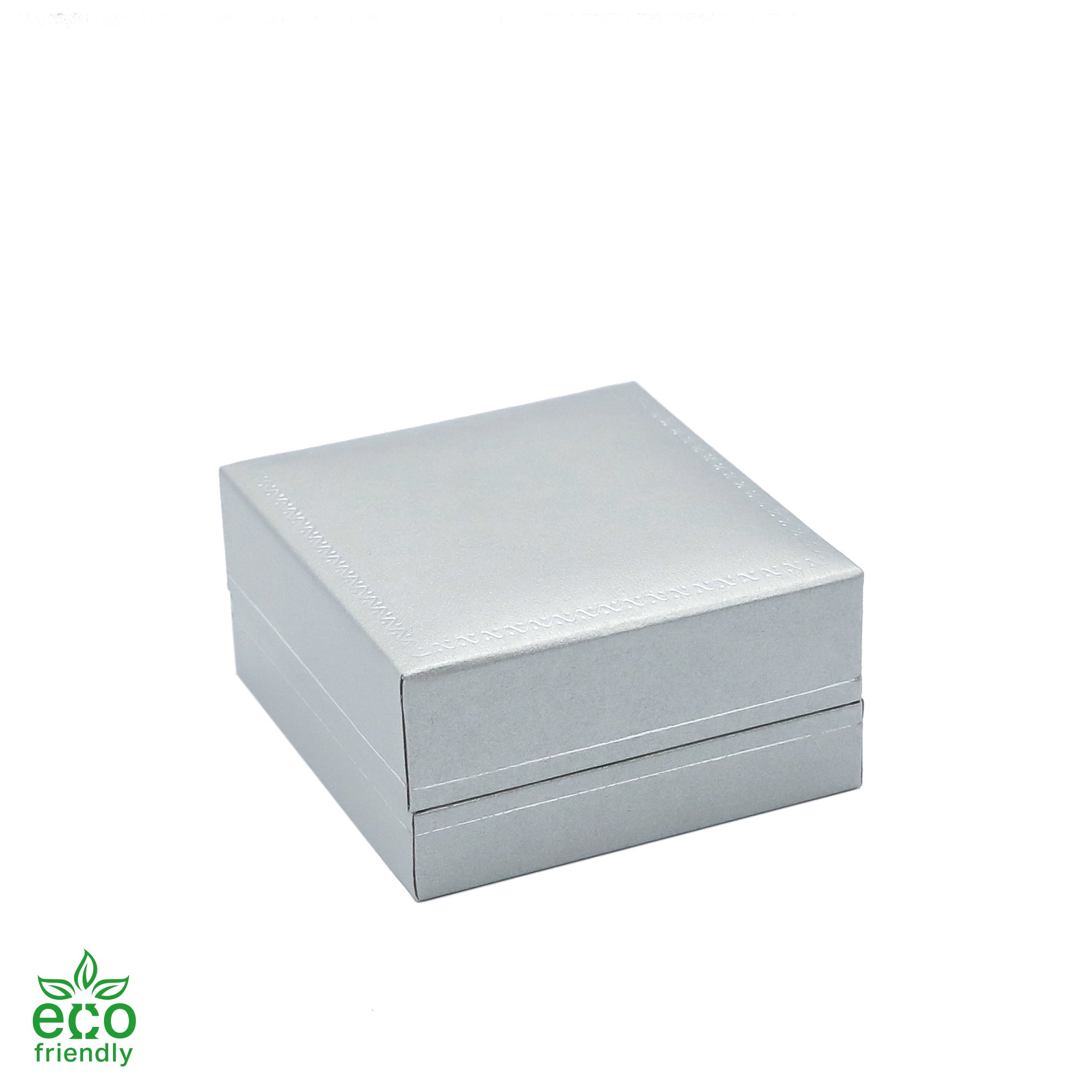 Eco-Friendly Paper-Covered French Clip Earring Box with Gold Accent