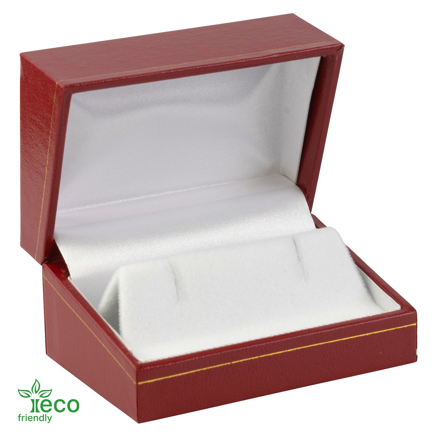 Eco-Friendly Paper Covered Large Cufflink Box with Gold Accent