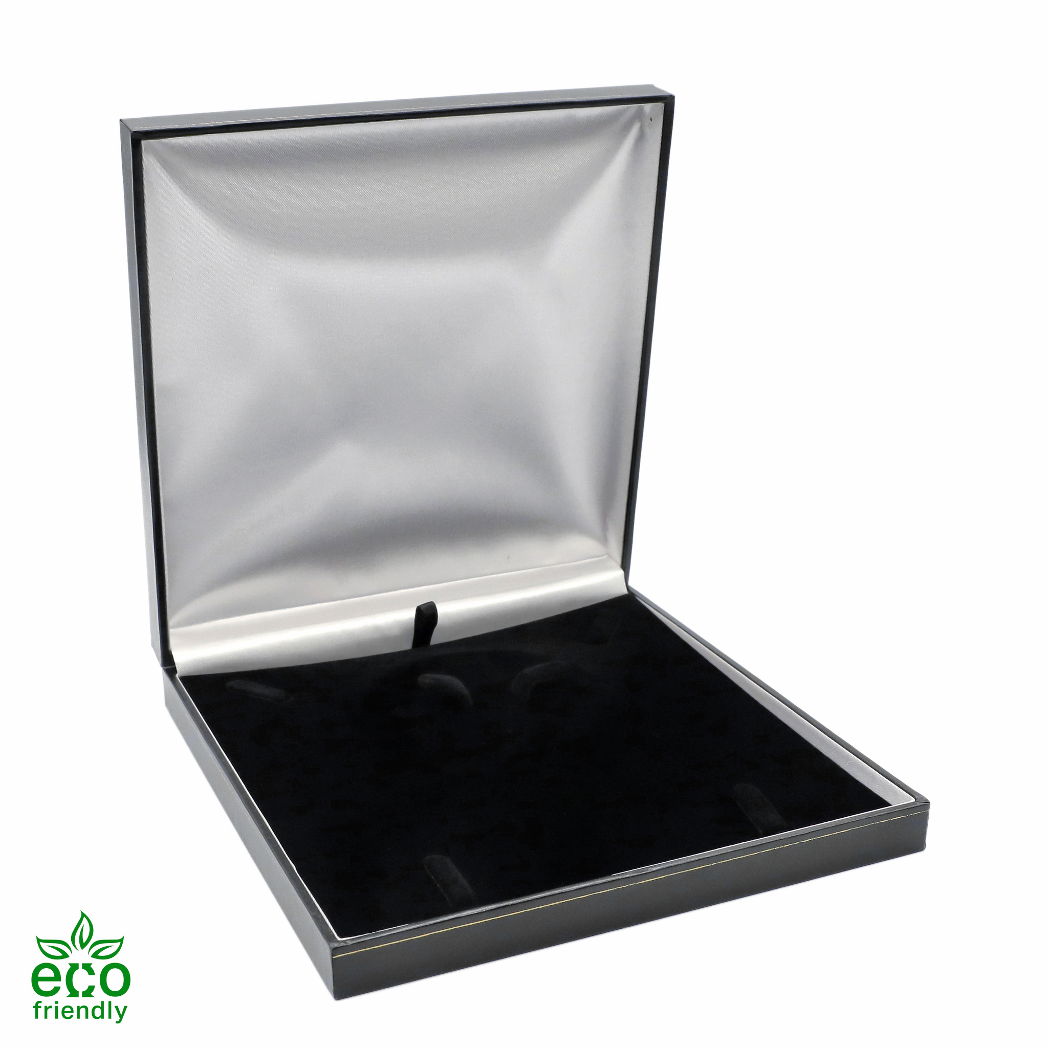 Eco-Friendly Paper-Covered Large Set Box with Gold Accent