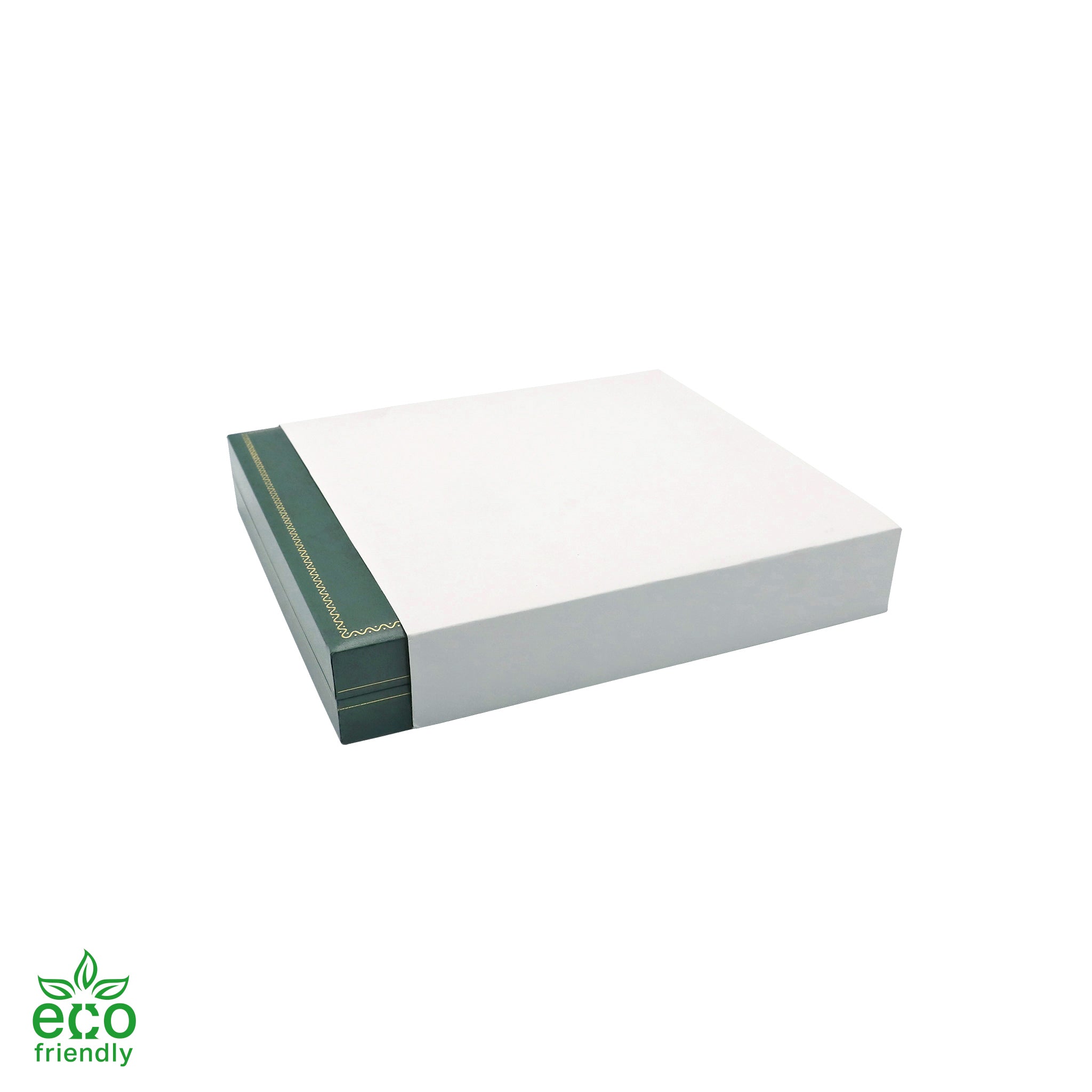 Eco-Friendly Paper-Covered Large Set Box with Gold Accent