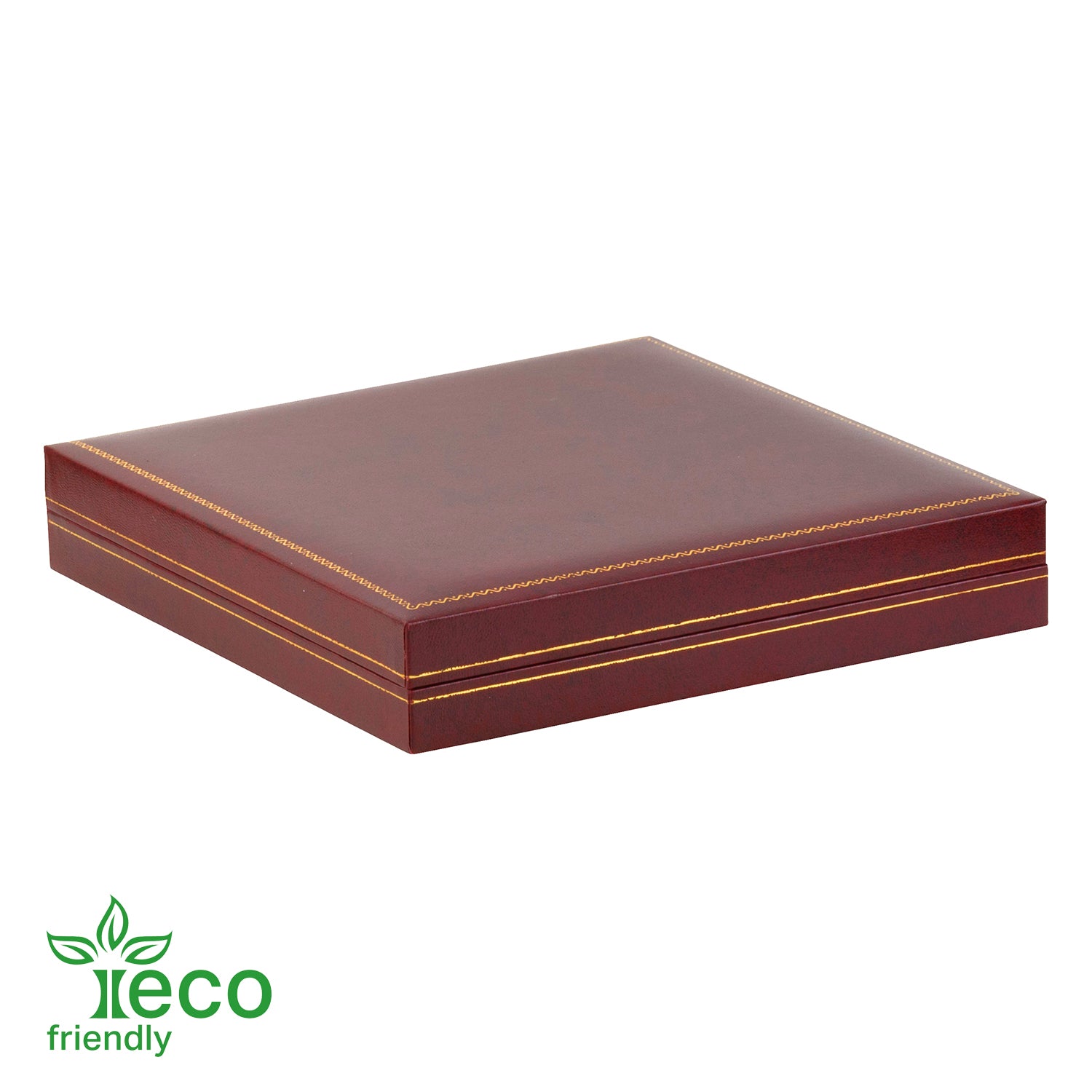 Eco-Friendly Plastic Large Set Box, Paper-Covered with Gold Accent