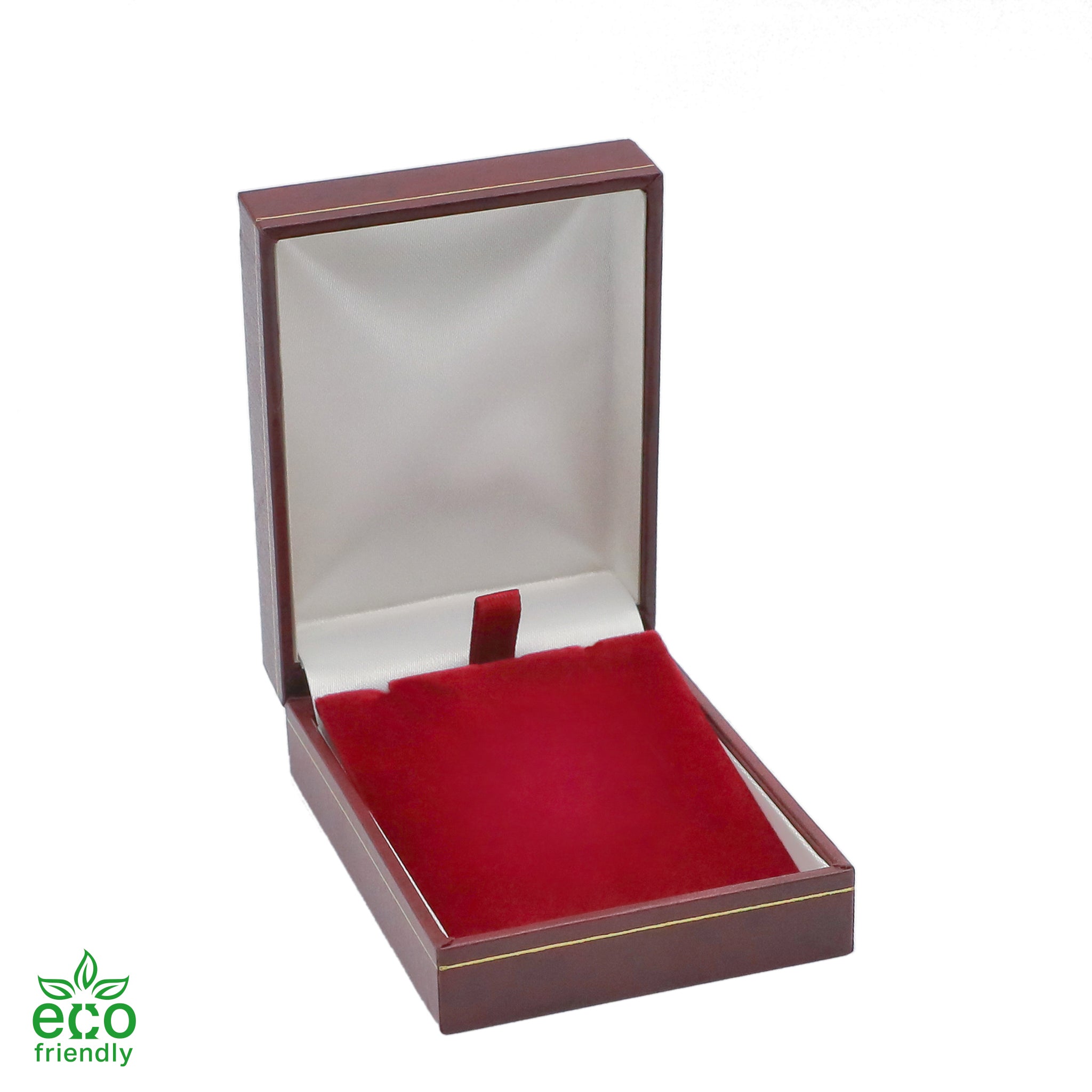 Eco-Friendly Paper-Covered Pendant Box with Gold Accent
