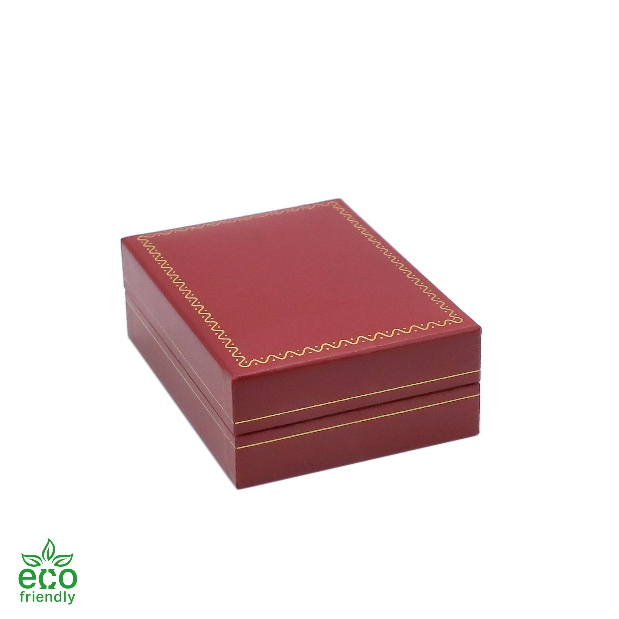 Eco-Friendly Paper-Covered Pendant Box with Gold Accent