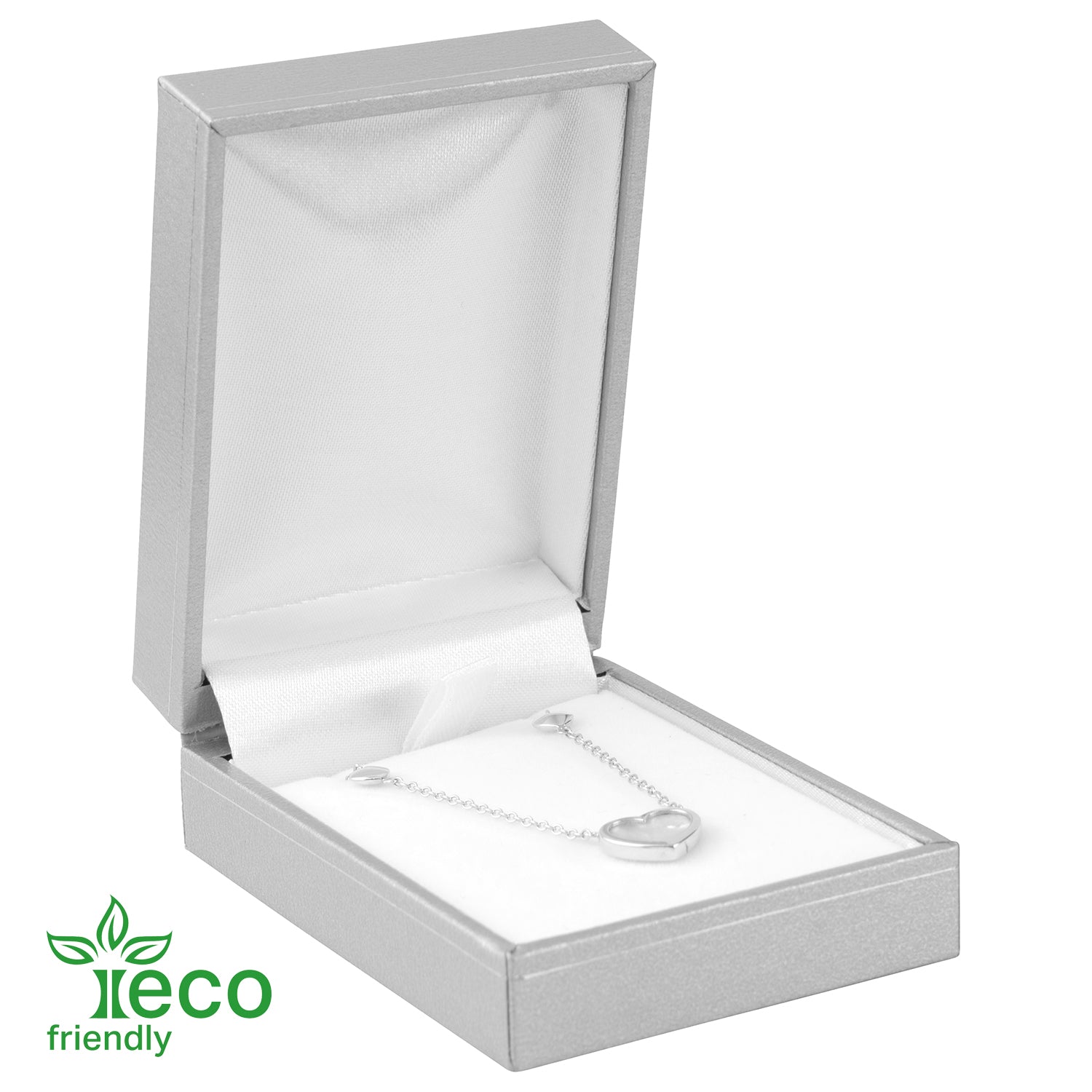 Eco-Friendly Paper-Covered Pendant Box with Gold Accent