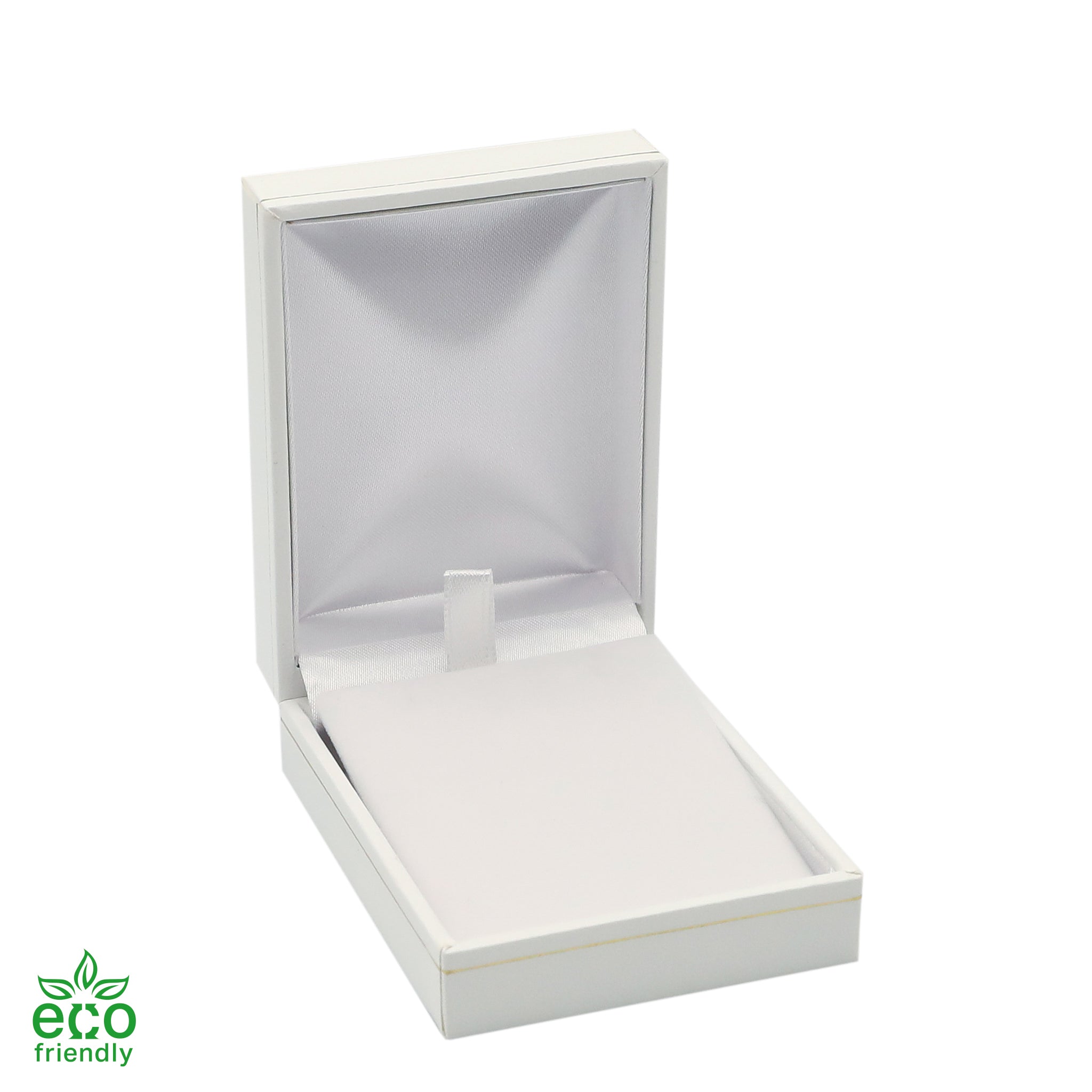 Eco-Friendly Paper-Covered Pendant Box with Gold Accent