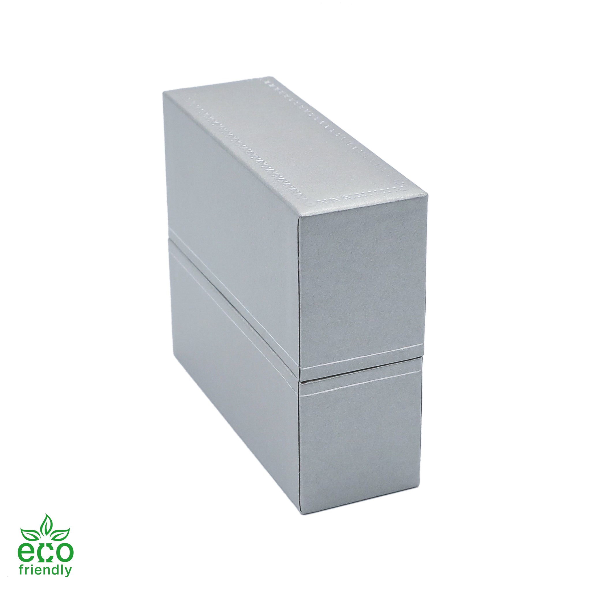 Eco-Friendly Paper-Covered Standing Bangle Box with Gold Accent