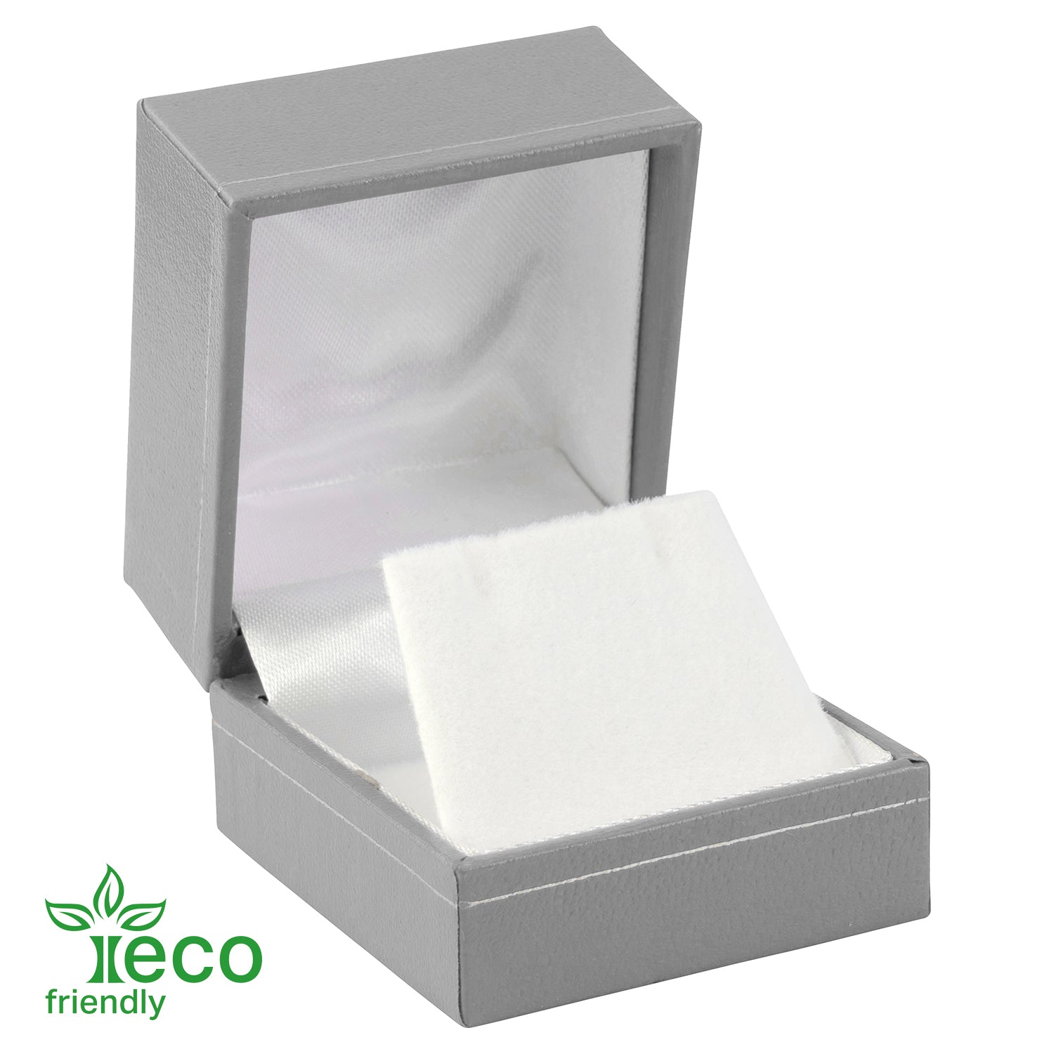 Eco-Friendly Paper-Covered Single Earring Box with Gold Accent