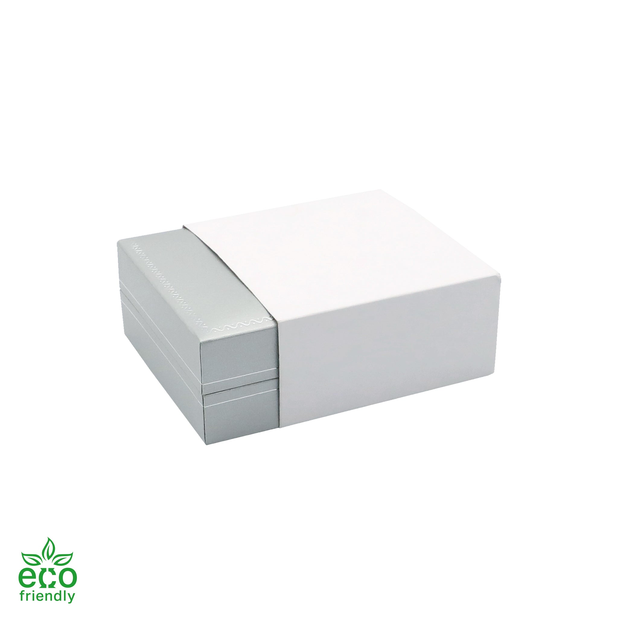 Eco-Friendly Paper-Covered Bangle Box with Gold Accent