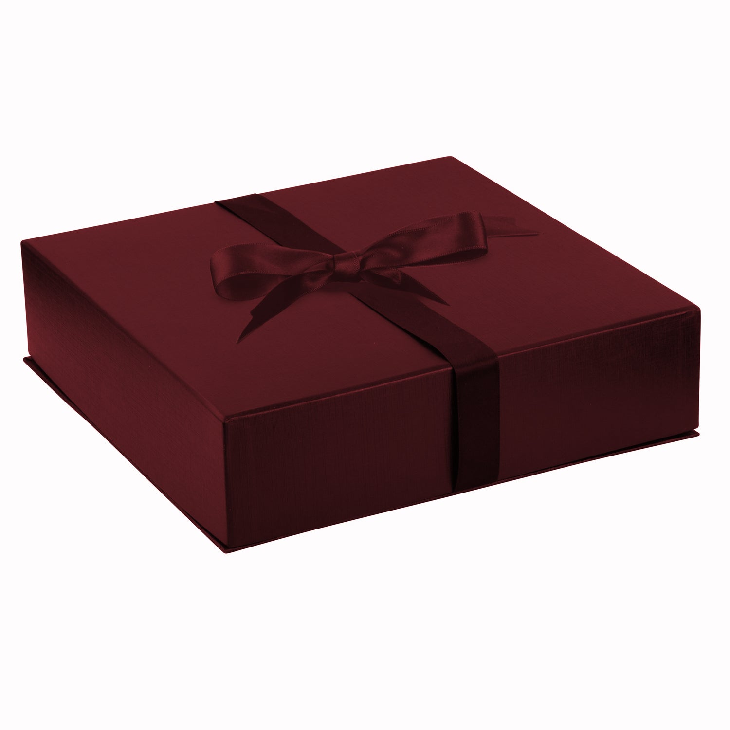 Suede Large Set Box with Matching Interior with Ribboned Packer