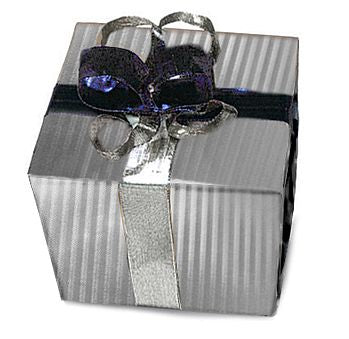 Silver/Grey Stripes Jeweller's Wrapping Paper