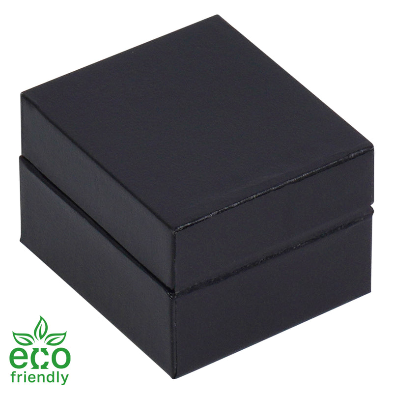 Eco-Friendly Plastic Black Paper-Covered Single Earring Box