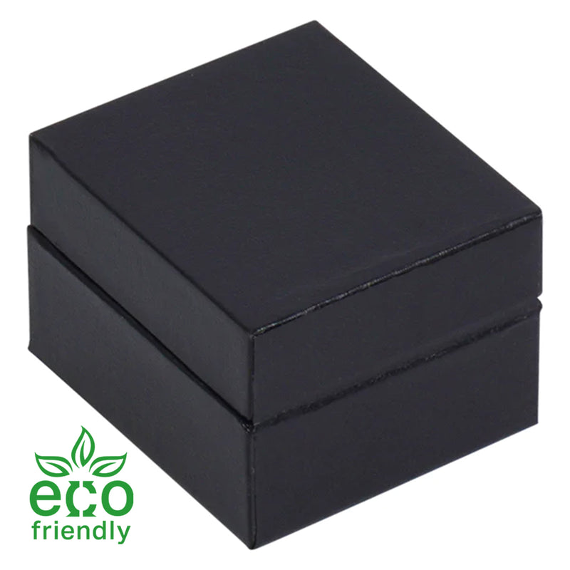 Eco-Friendly Plastic Black Paper-Covered Single Ring Box
