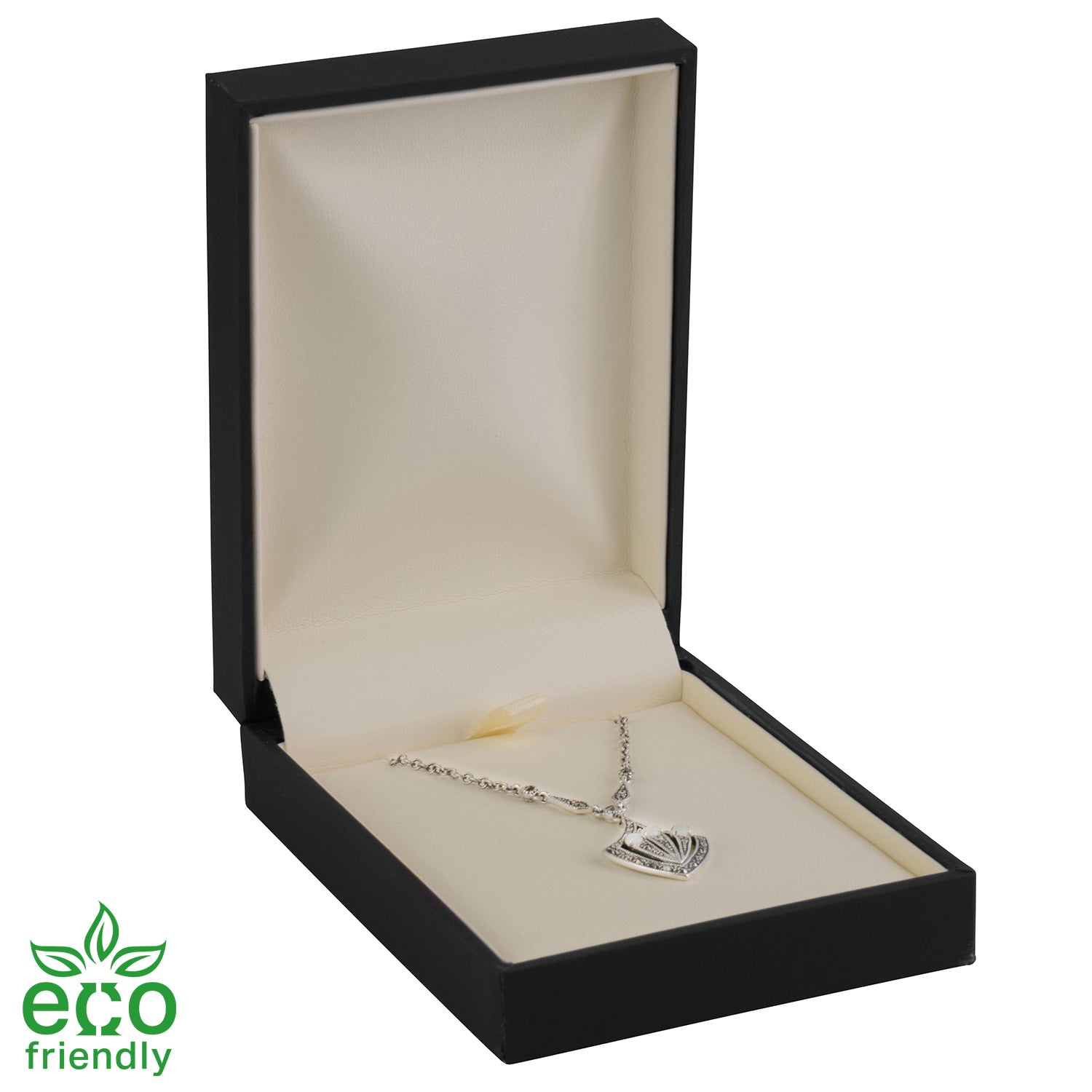 Eco-Friendly Matte Paper-Covered Large Pendant Plastic Box with Matching Moulded Sleeve