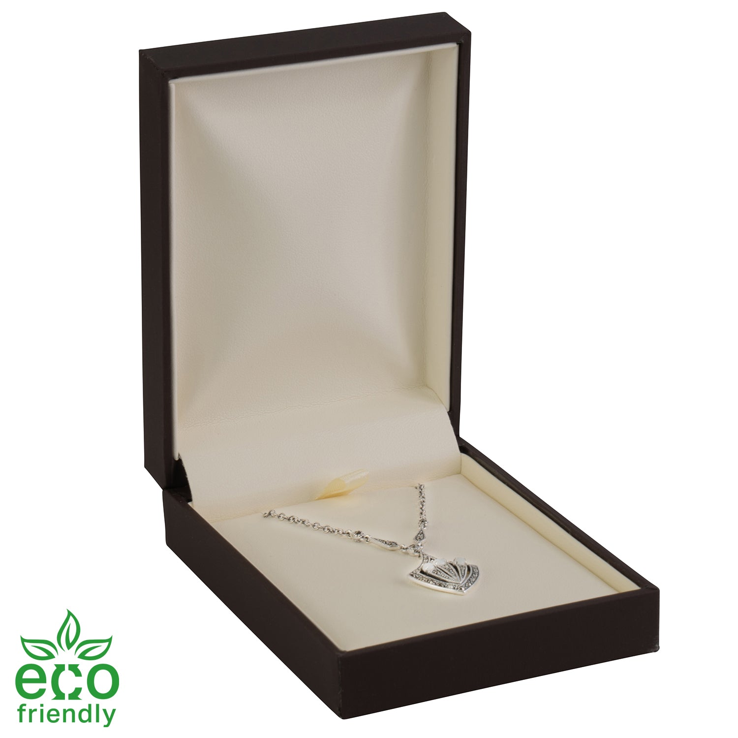 Eco-Friendly Matte Paper-Covered Large Pendant Plastic Box with Matching Moulded Sleeve