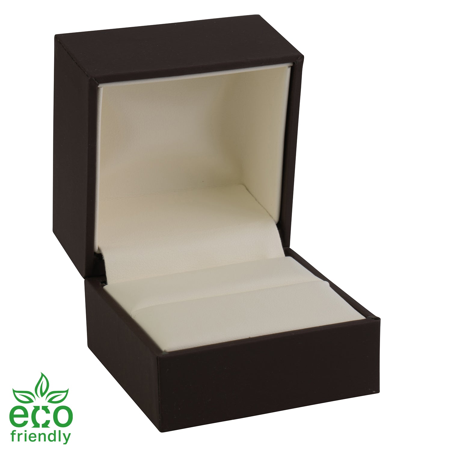 Eco-Friendly Matte Paper-Covered Large Single Ring Box with Matching Moulded Sleeve