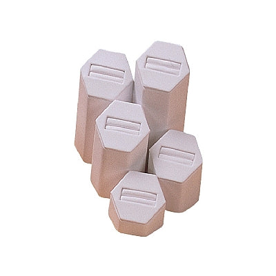 Leatherette Set Of 5 Ring Pedestals