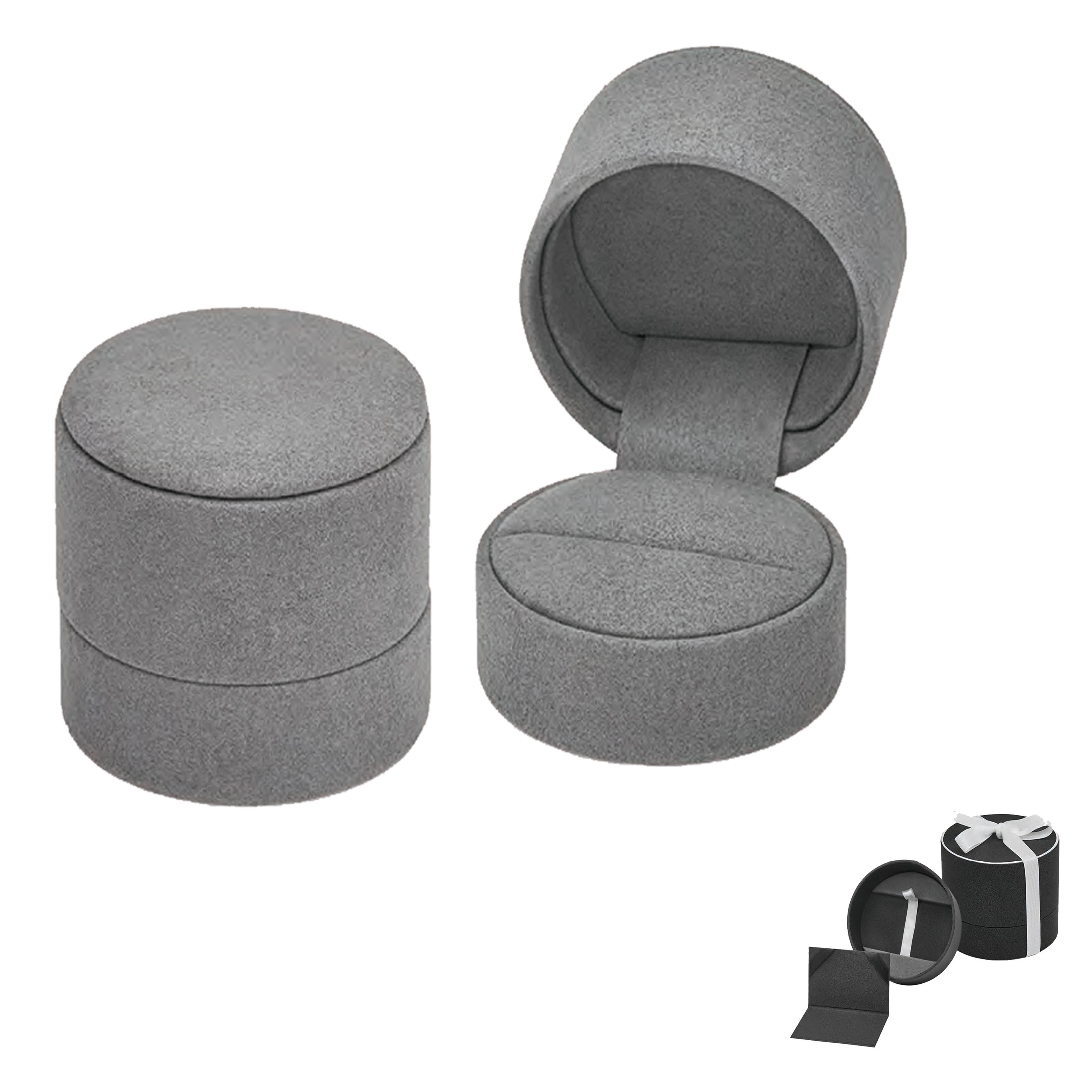 Haute Round Suede Ring Box