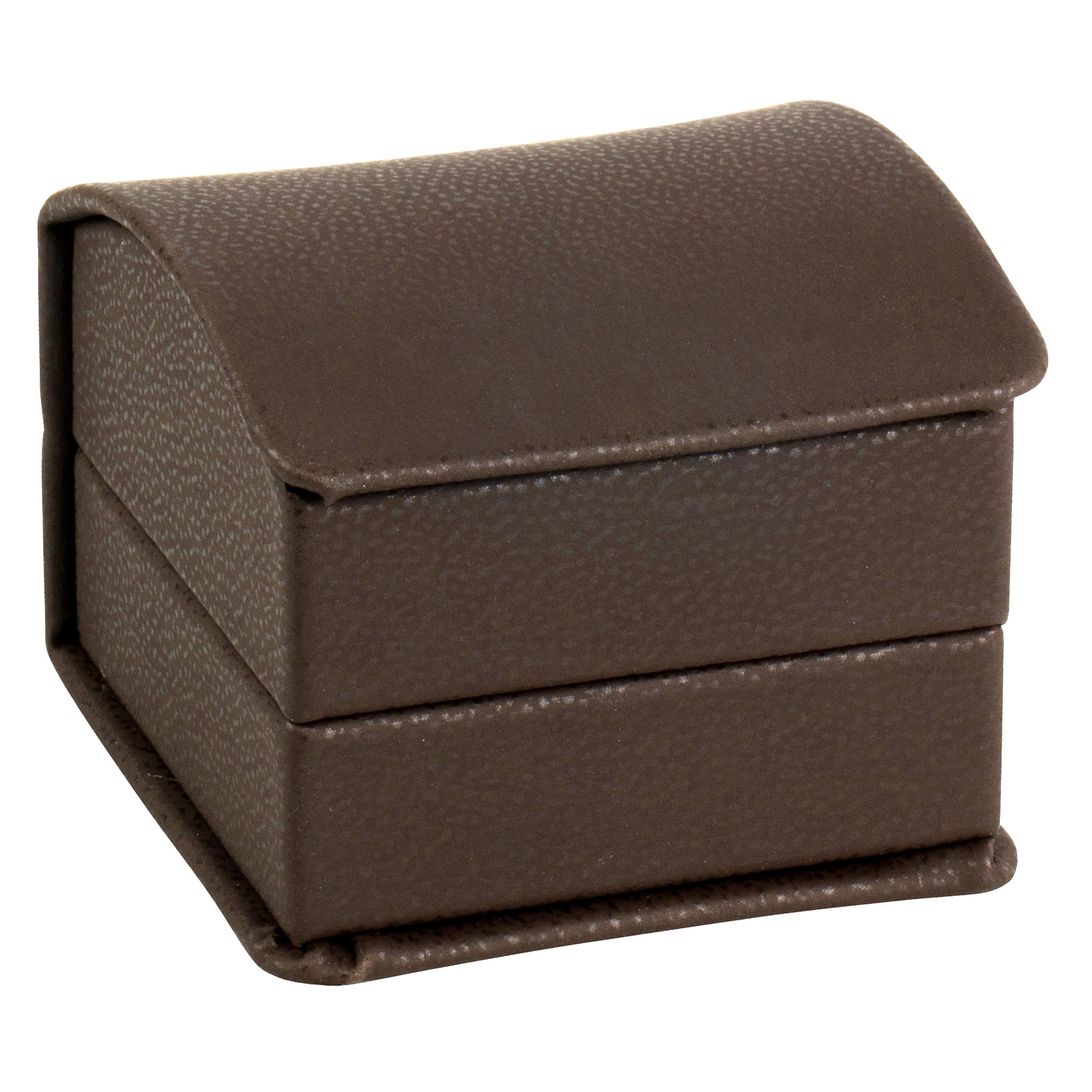 Leatherette Single Earring Box Leatherette Interior with Matching Ribboned Packer