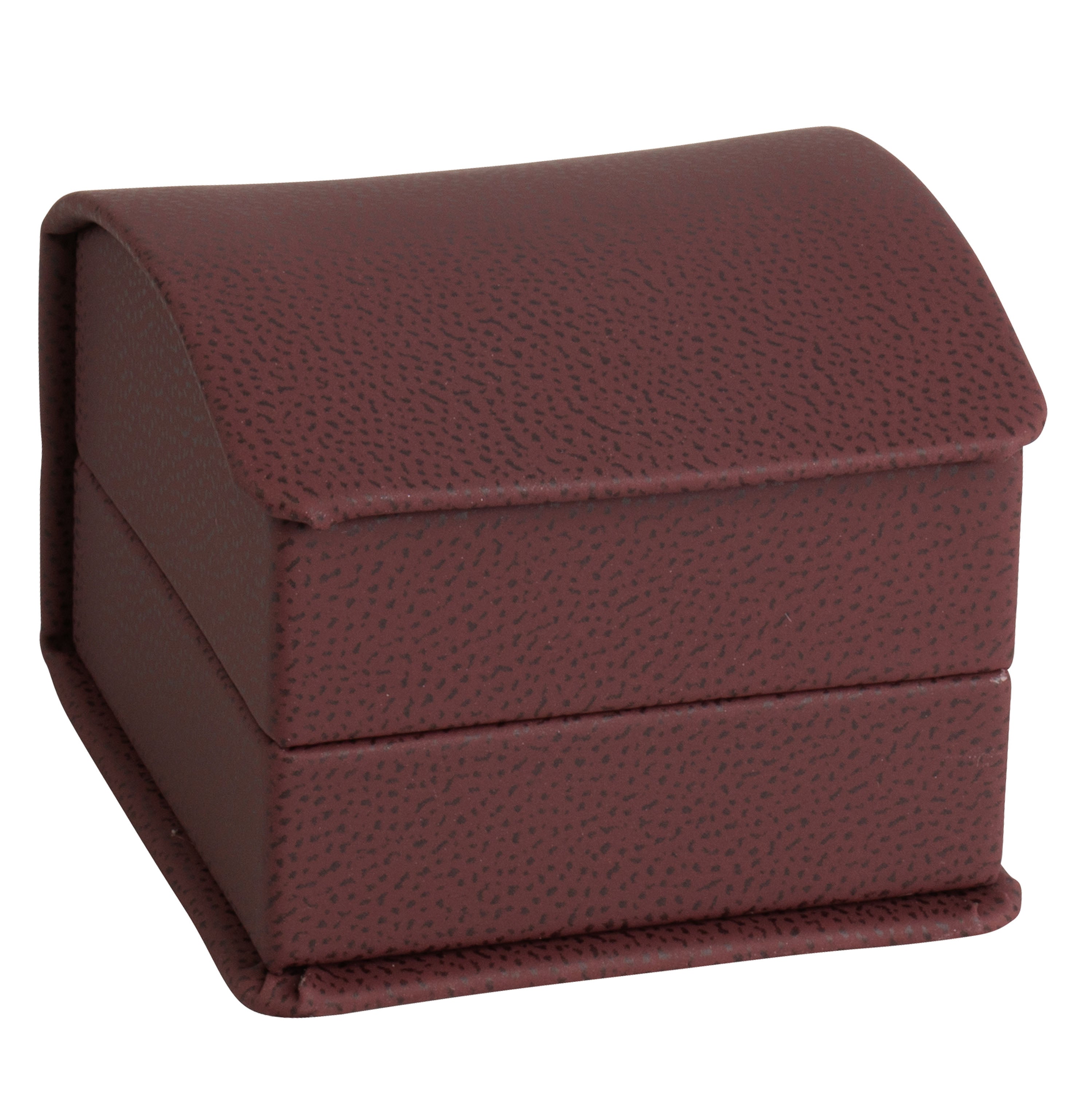 Leatherette Single Ring Box Leatherette Interior with Matching Ribboned Packer