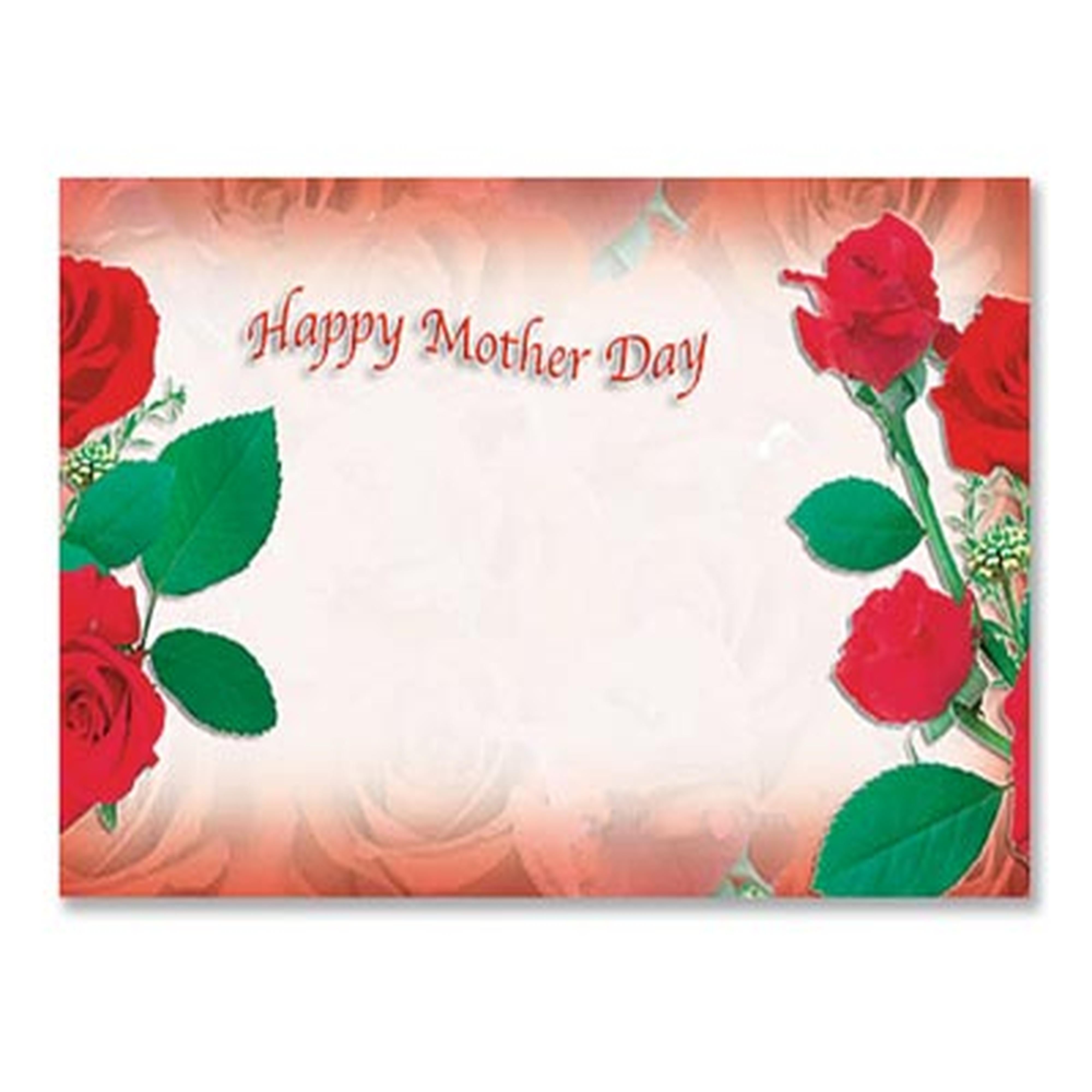 Mother's Day Roses Gift Tag - 8.90 cm x 5 cm