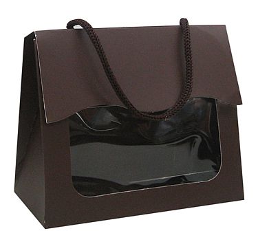 Cardboard Tote Bag with Window Favor Box