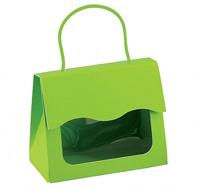 Cardboard Tote Bag with Window Favor Box