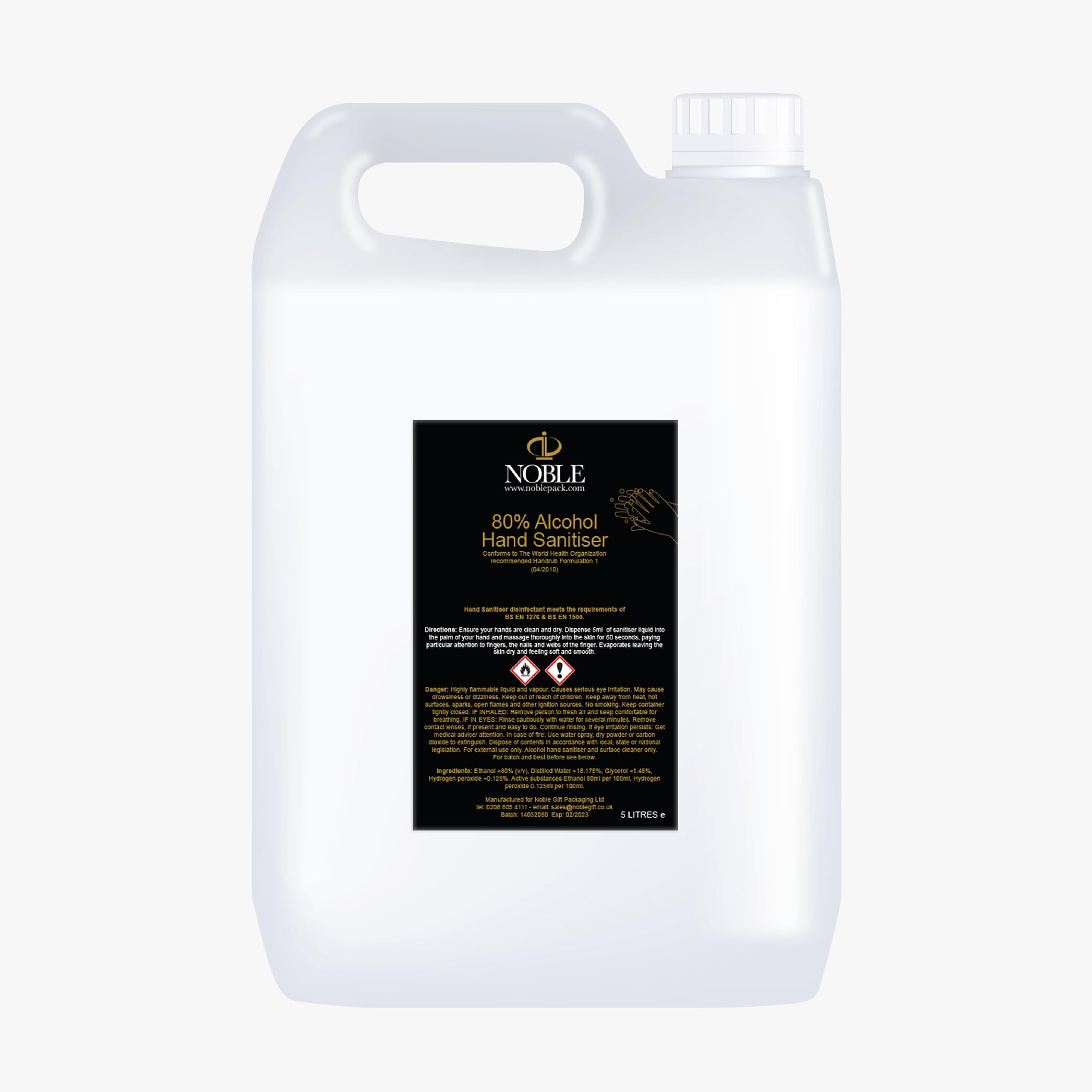 5 Litre 80% Hand Sanitiser