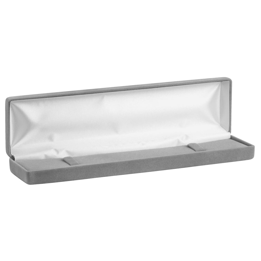 Velour Bracelet Box with White Sleeve