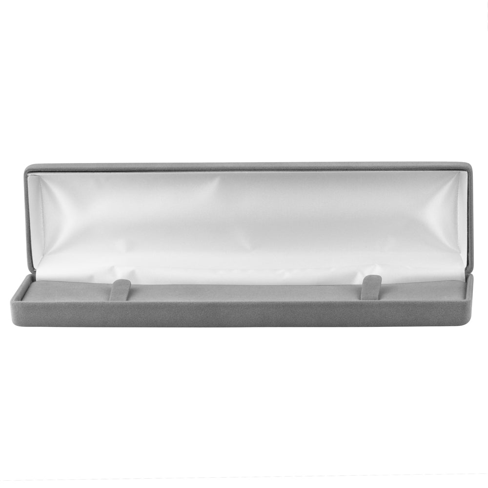 Velour Bracelet Box with White Sleeve