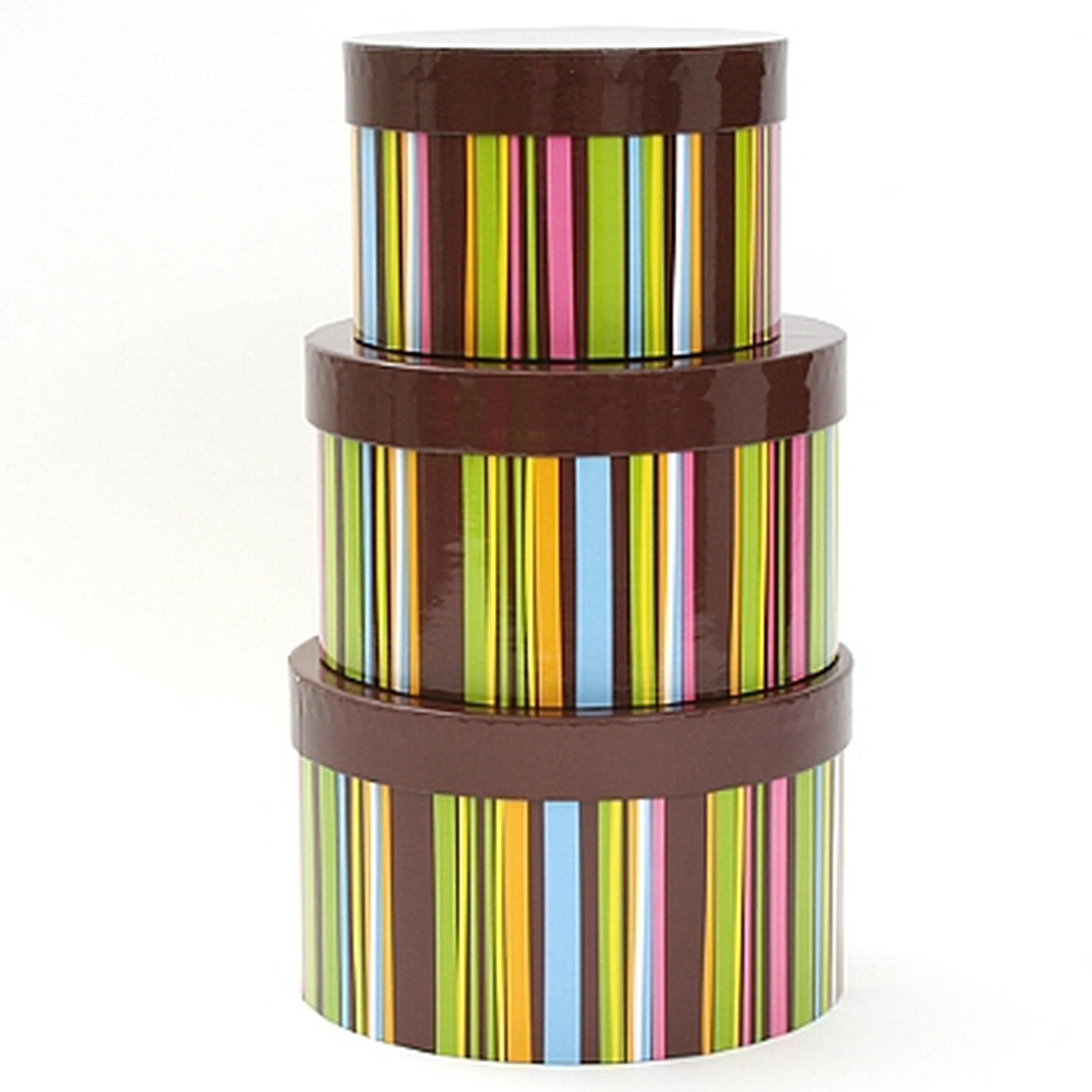 Three Piece Round Nested Gift Boxes
