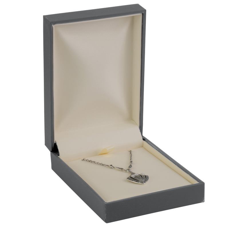 Eco-Friendly Matte Paper-Covered Large Pendant Plastic Box with Matching Moulded Sleeve