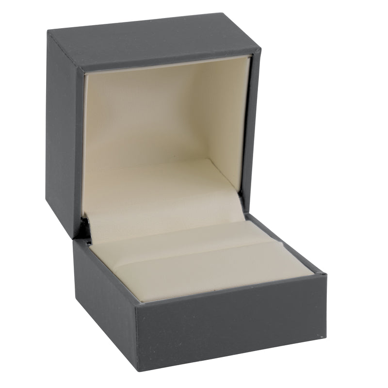 Eco-Friendly Matte Paper-Covered Large Single Ring Plastic Box  with Matching Moulded Sleeve