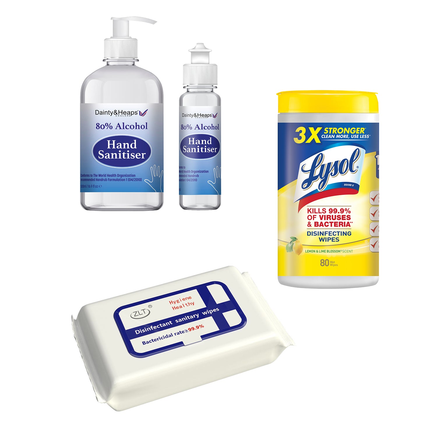 Sanitizers and Wipes