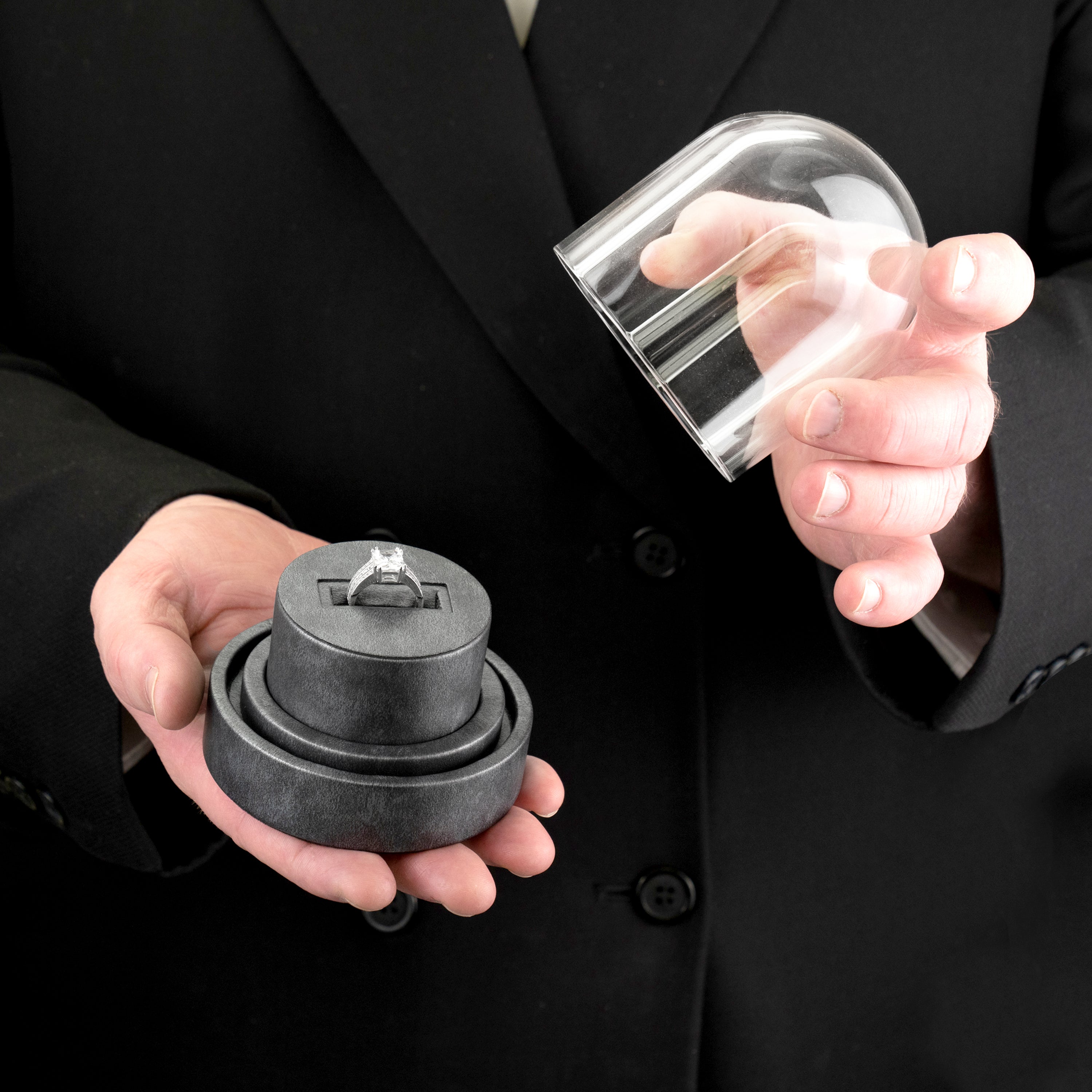 Glass Dome Box with Single Ring Insert