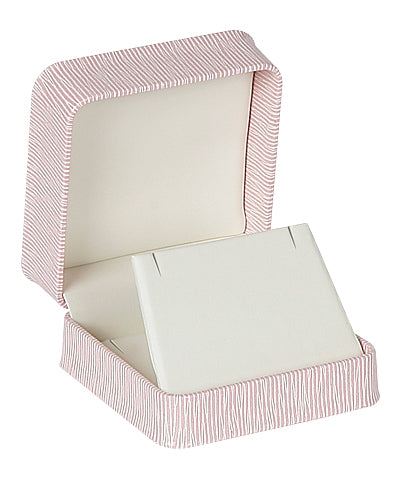 Embossed Leatherette Universal Box with Cream Leatherette Interior - Reversible Insert