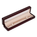 Wooden Bracelet Box with Suede Insert