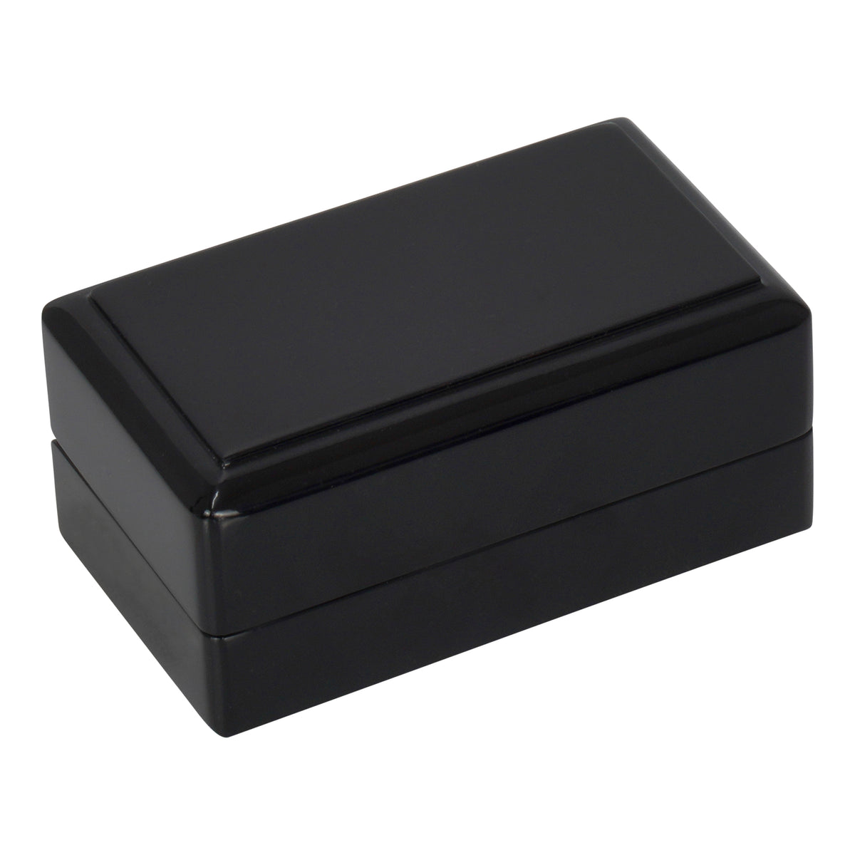 Wooden Double Ring Box with Suede Insert